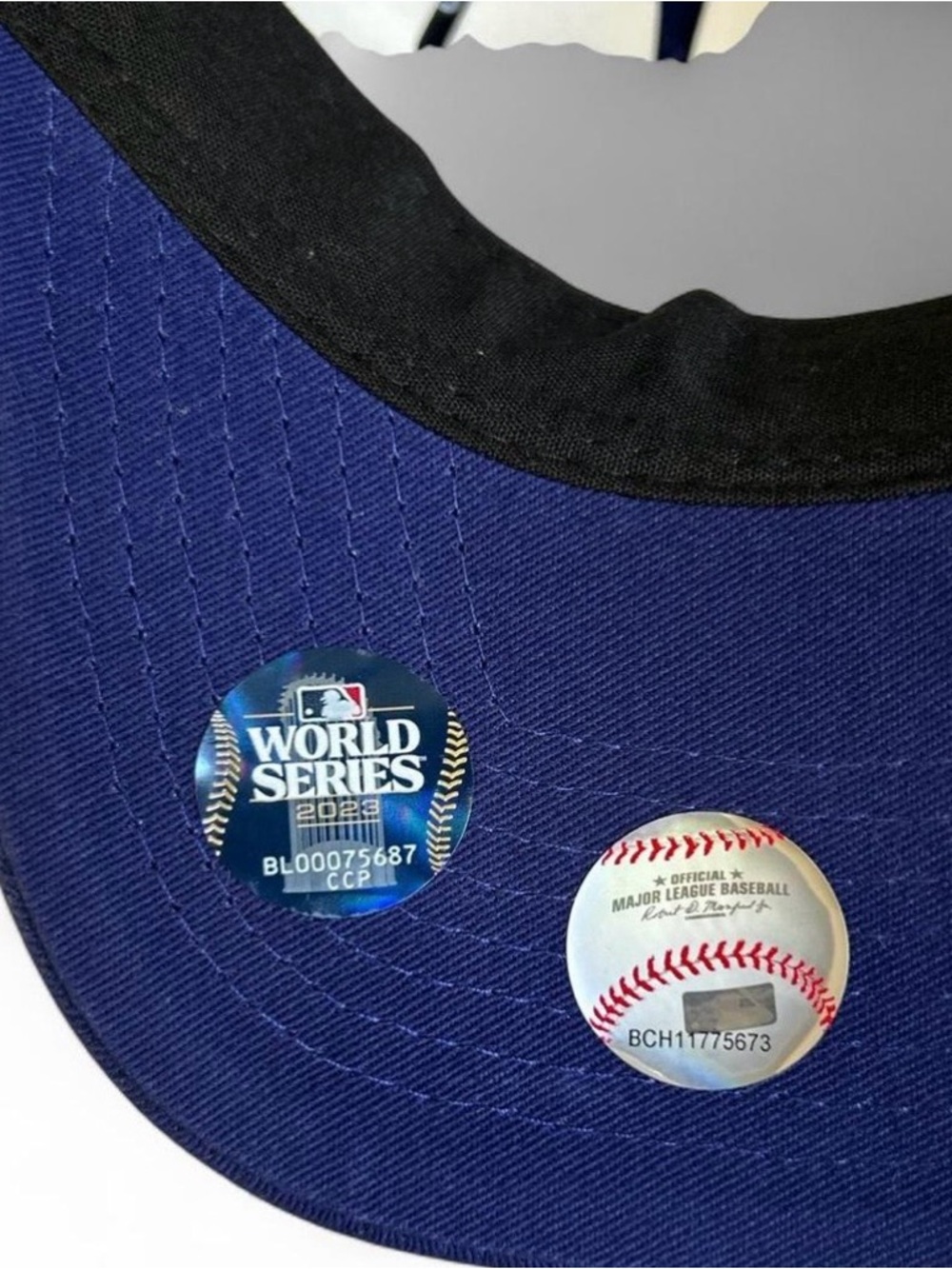 NWT New Era Los Angeles Dodgers Royal Blue White World Series 2023 Patch Hat - Picture 5 of 8